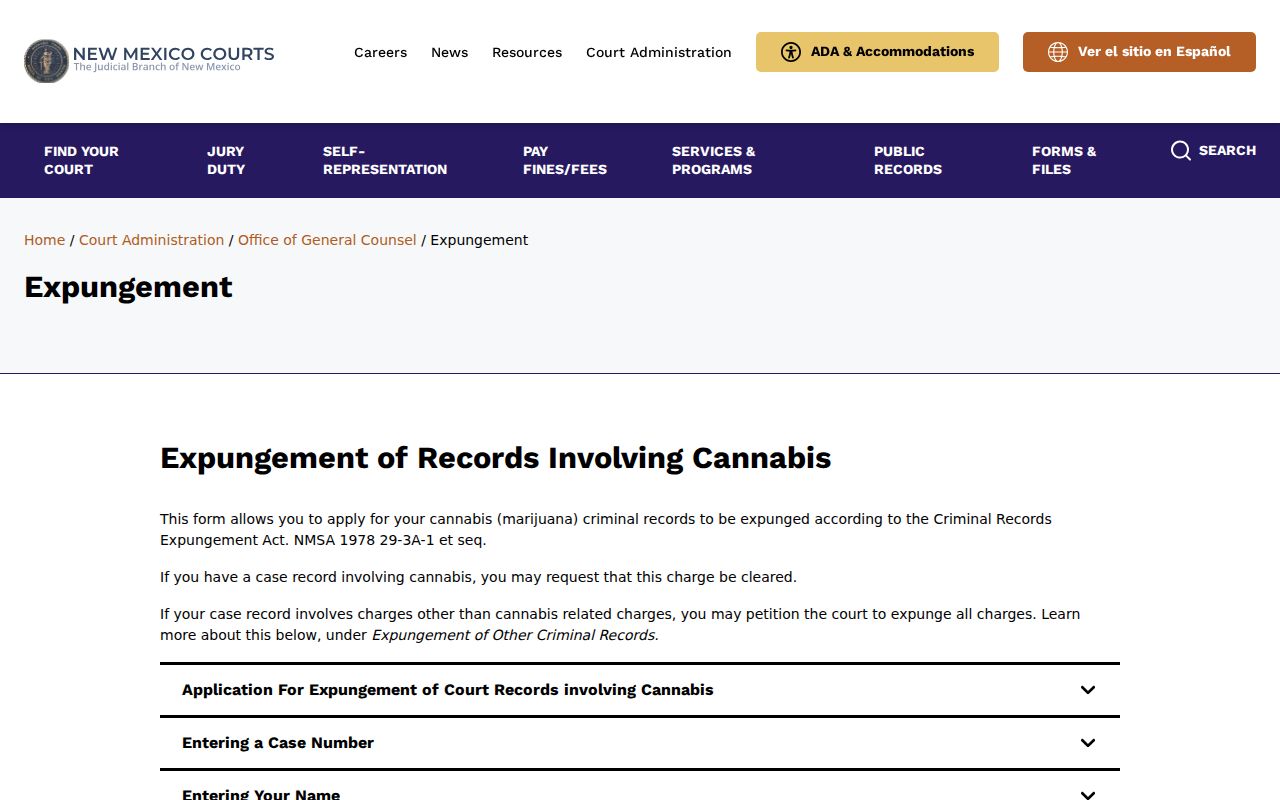 Union County civil court dockets and New Mexico court records expungement information