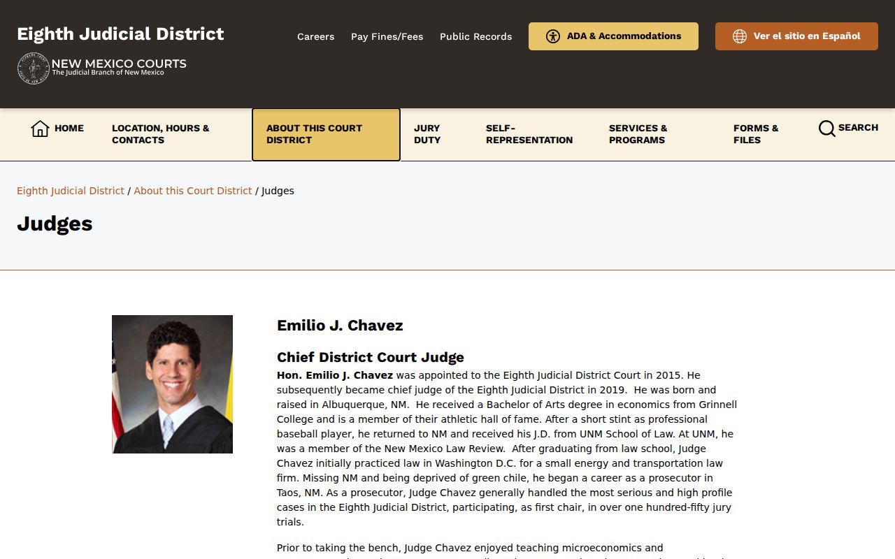 Clayton court records Eighth Judicial District judges information